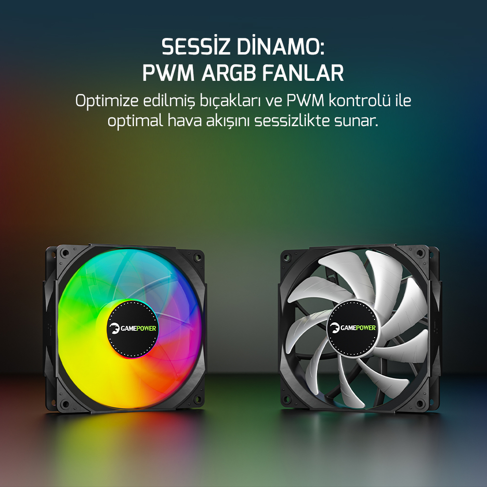 GamePower Skadi V2 120 ARGB 120mm Sıvı İşlemci Soğutucusu AM5 ve LGA1700 Uyumlu